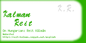 kalman reit business card
